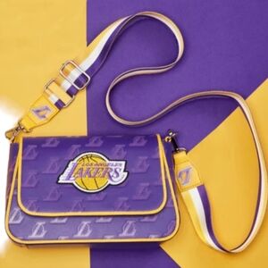 Loungefly NBA Los Angeles Lakers Logo Crossbody Purse